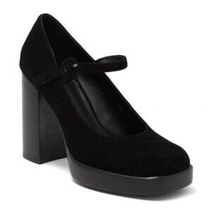 JEFFREY CAMPBELL Kenzley Platform Mary Jane Pumps Heels Size 10 Black Suede NEW